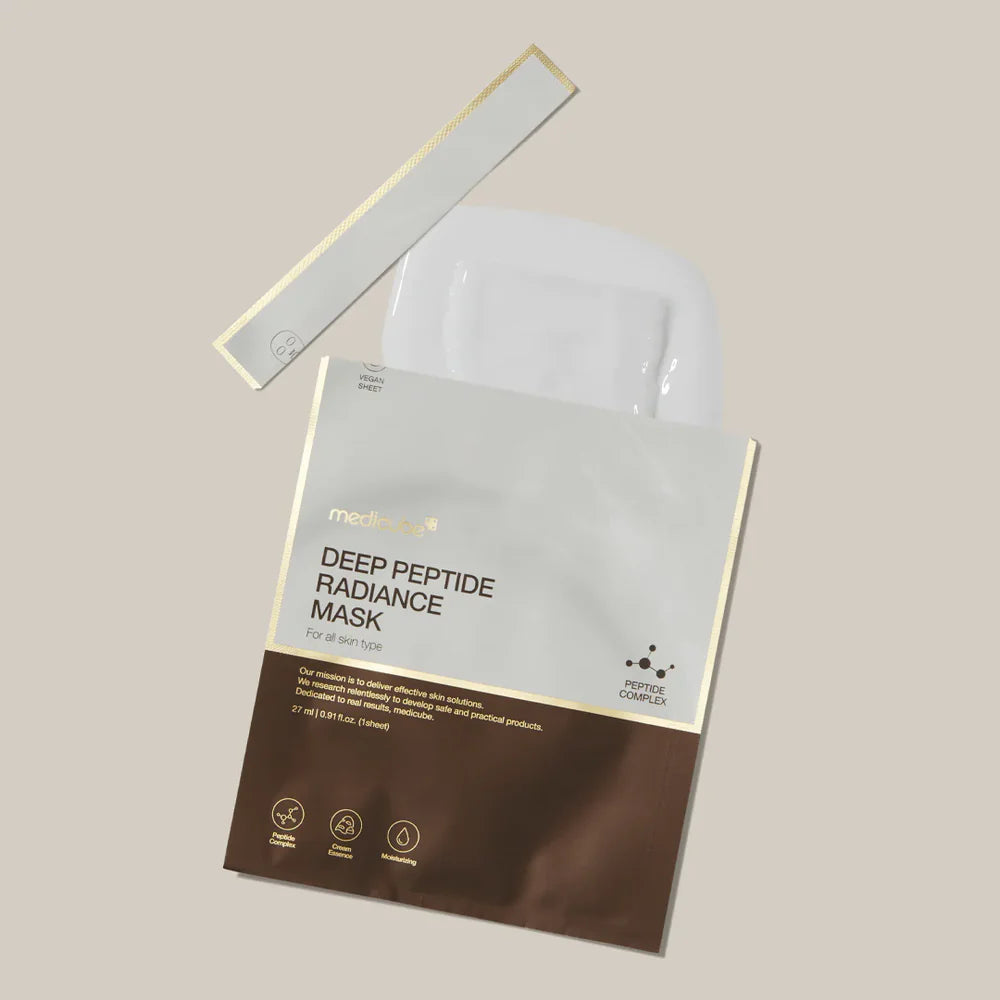 Deep Peptide Mask - Illuminating Face Sheet Mask with Peptides - 1pcs/27ml
