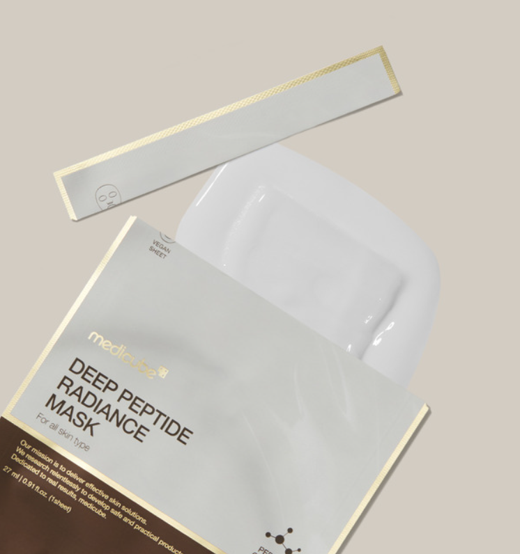 Deep Peptide Mask - Illuminating Face Sheet Mask with Peptides - 1pcs/27ml